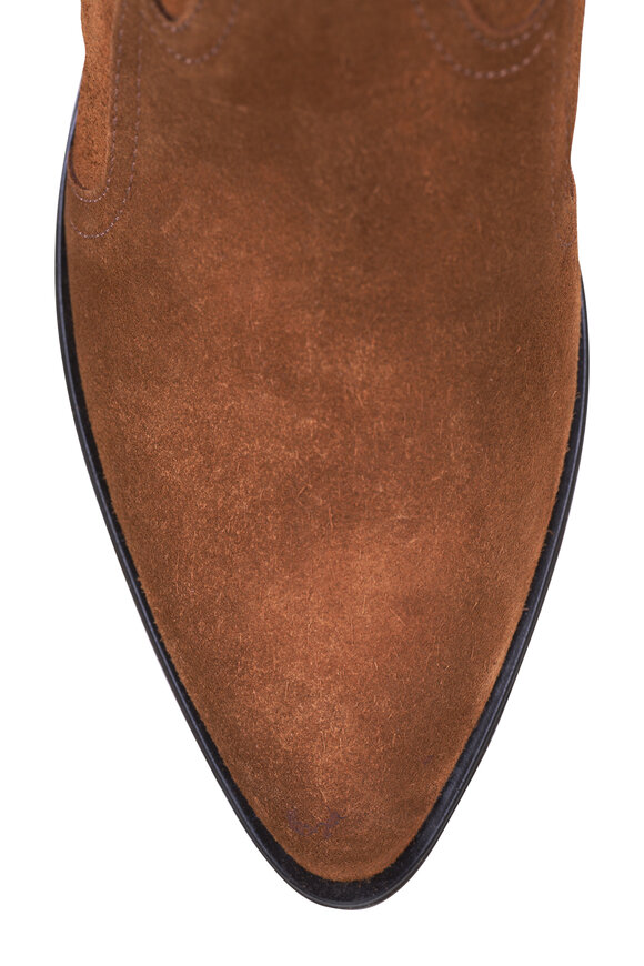 Ron White - Wayva Suede Tan Bootie, 50mm