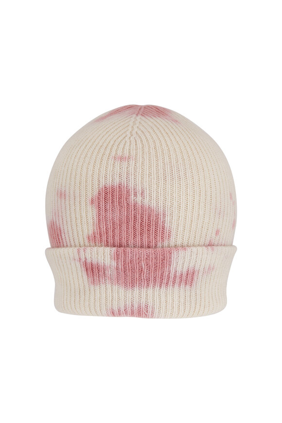 The Elder Statesman Ivory & Rosette Hot Parker Tie-Dye Beanie 