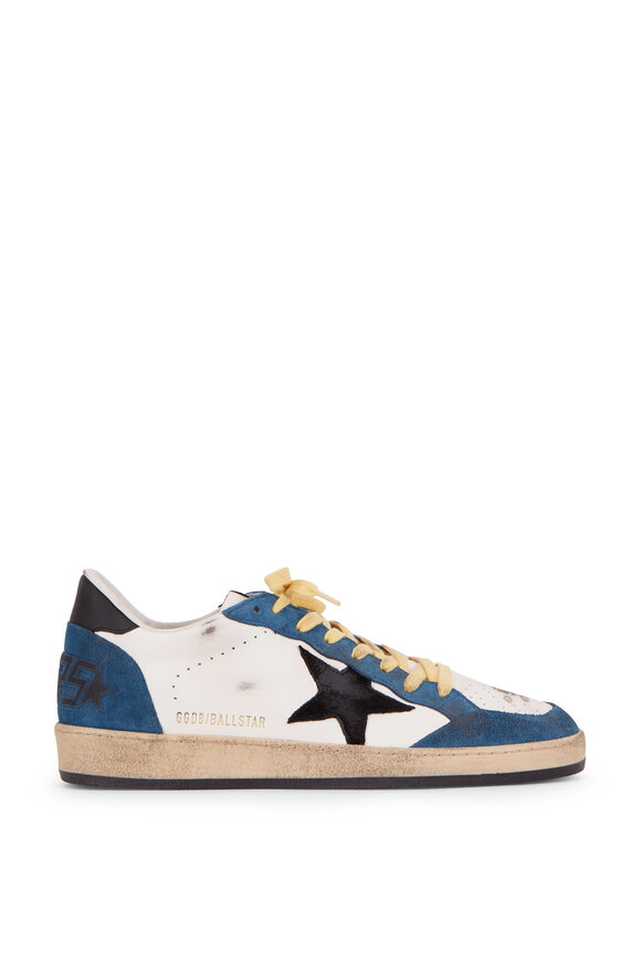 Golden Goose - Ball Star Blue & White Leather Sneaker