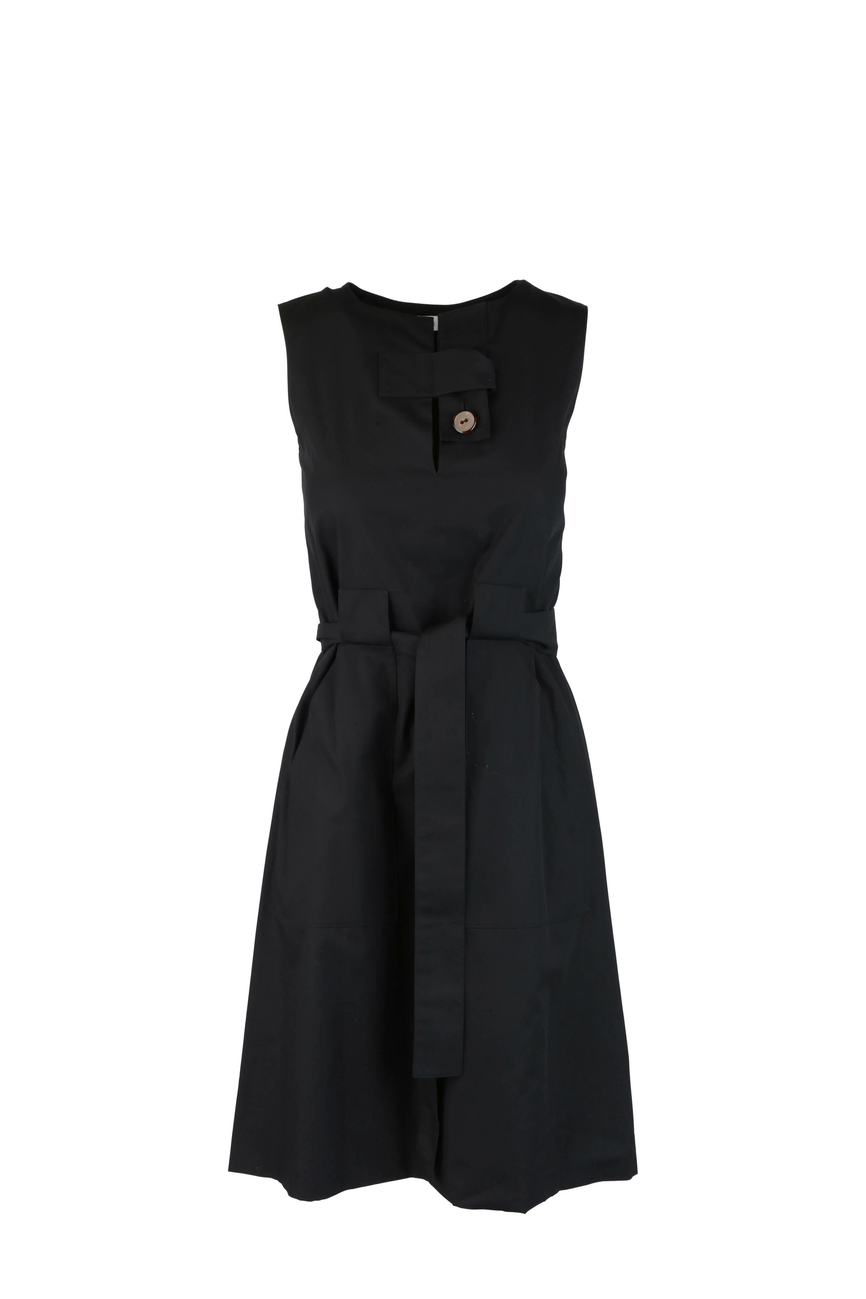 Rosetta Getty - Black Belted Tab Dress