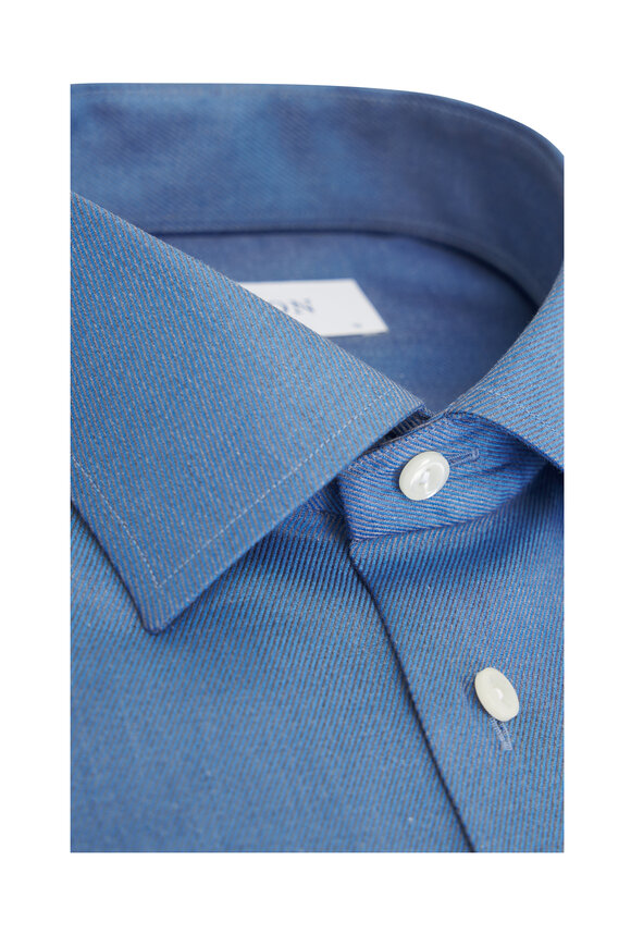 Eton - Blue Mélange Dress Shirt