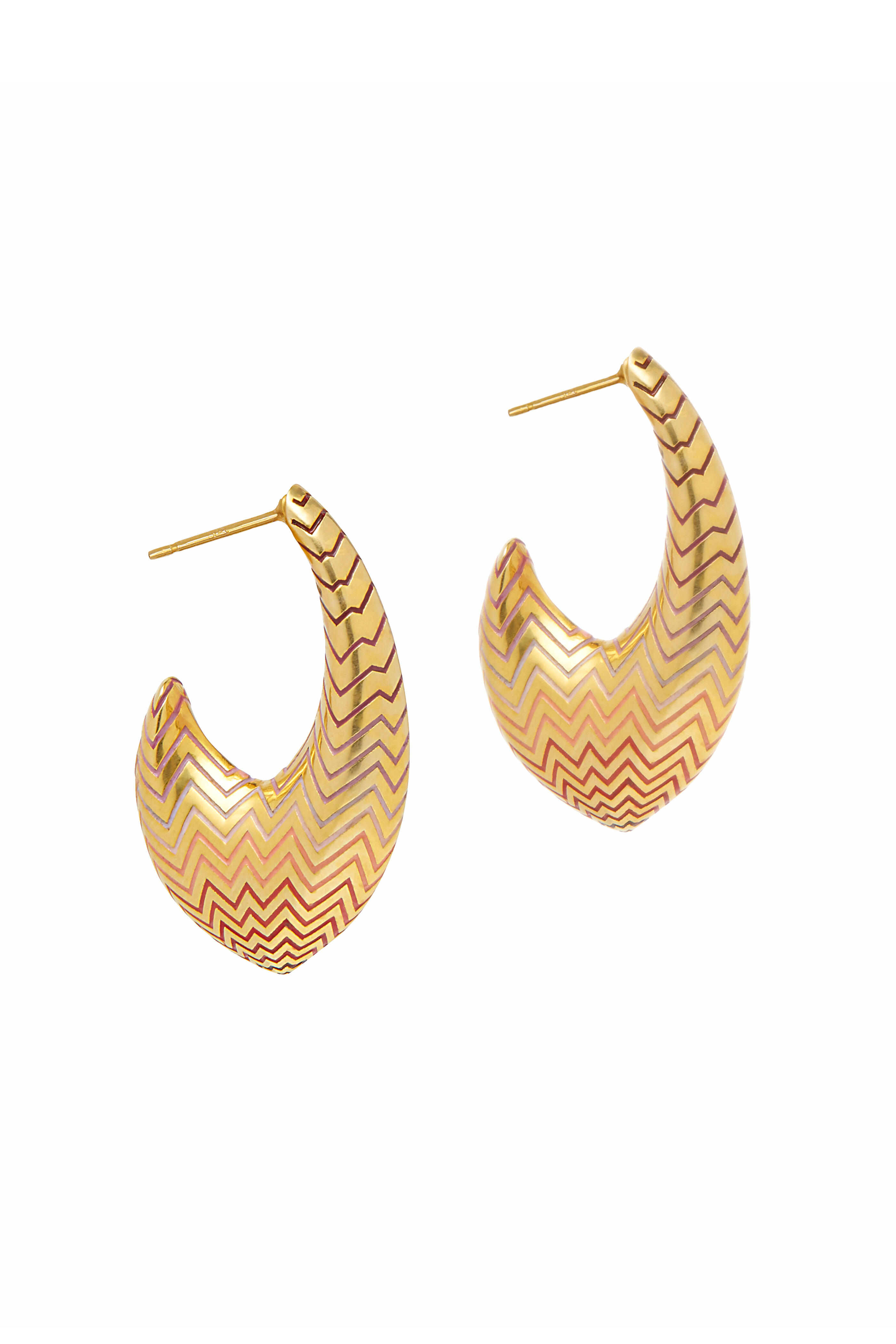 Van Gelder - Medium Baoli Flow Hoop Earrings