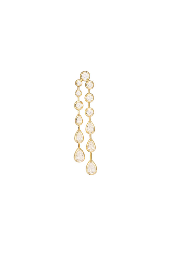 Kwiat 18k Yellow Gold Diamond Starry Night Earrings - view 2