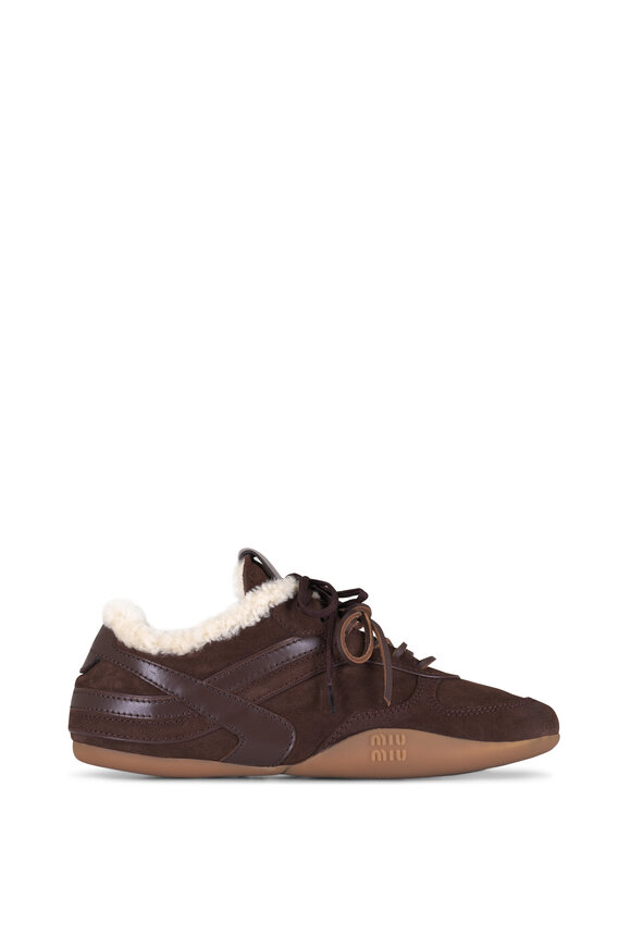 Miu Miu Brown Moro Winter Gymnasium Sneaker - view 2