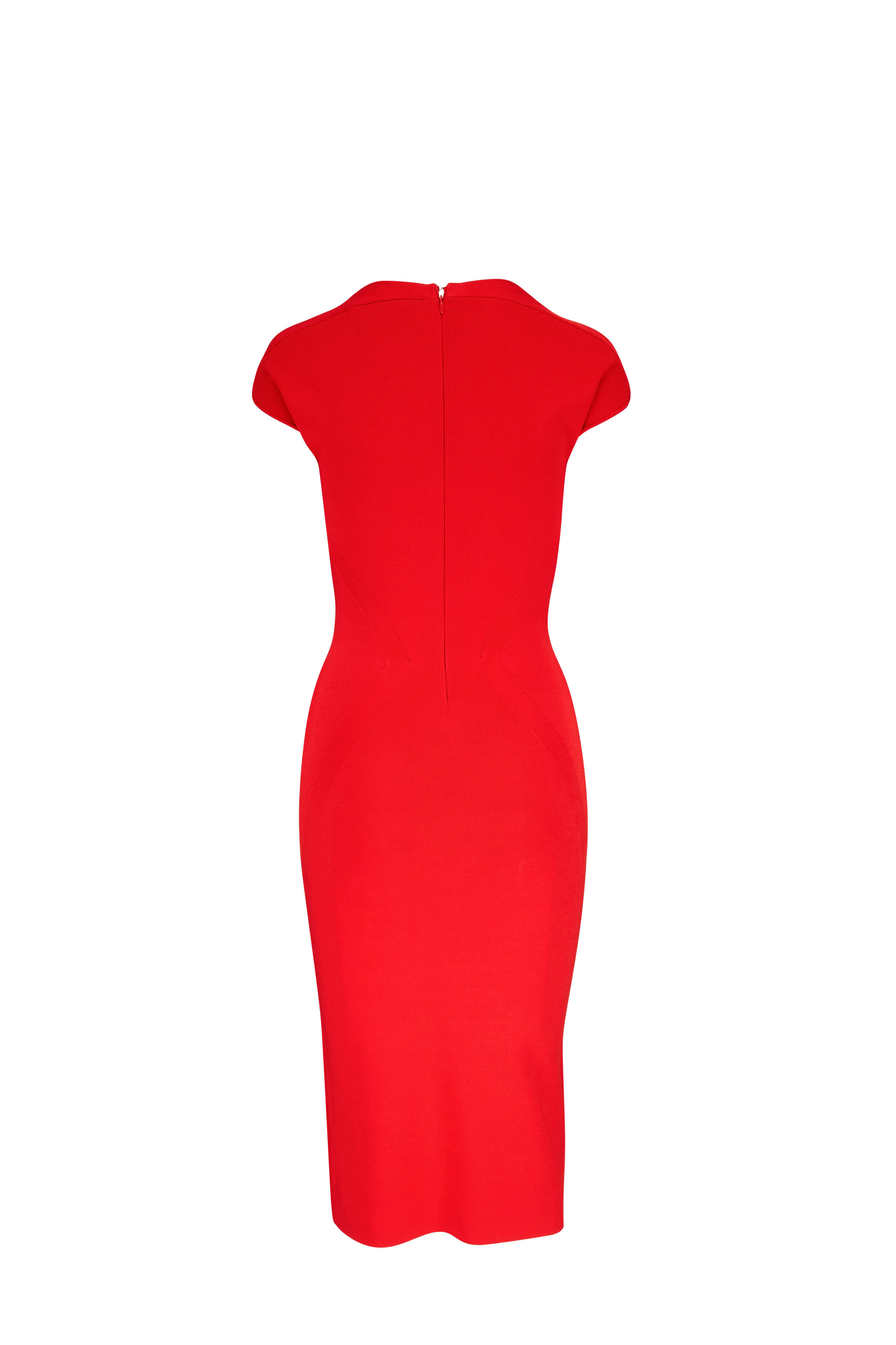 open lace back dress Plunging Neckline Bodycon Dress main image 1