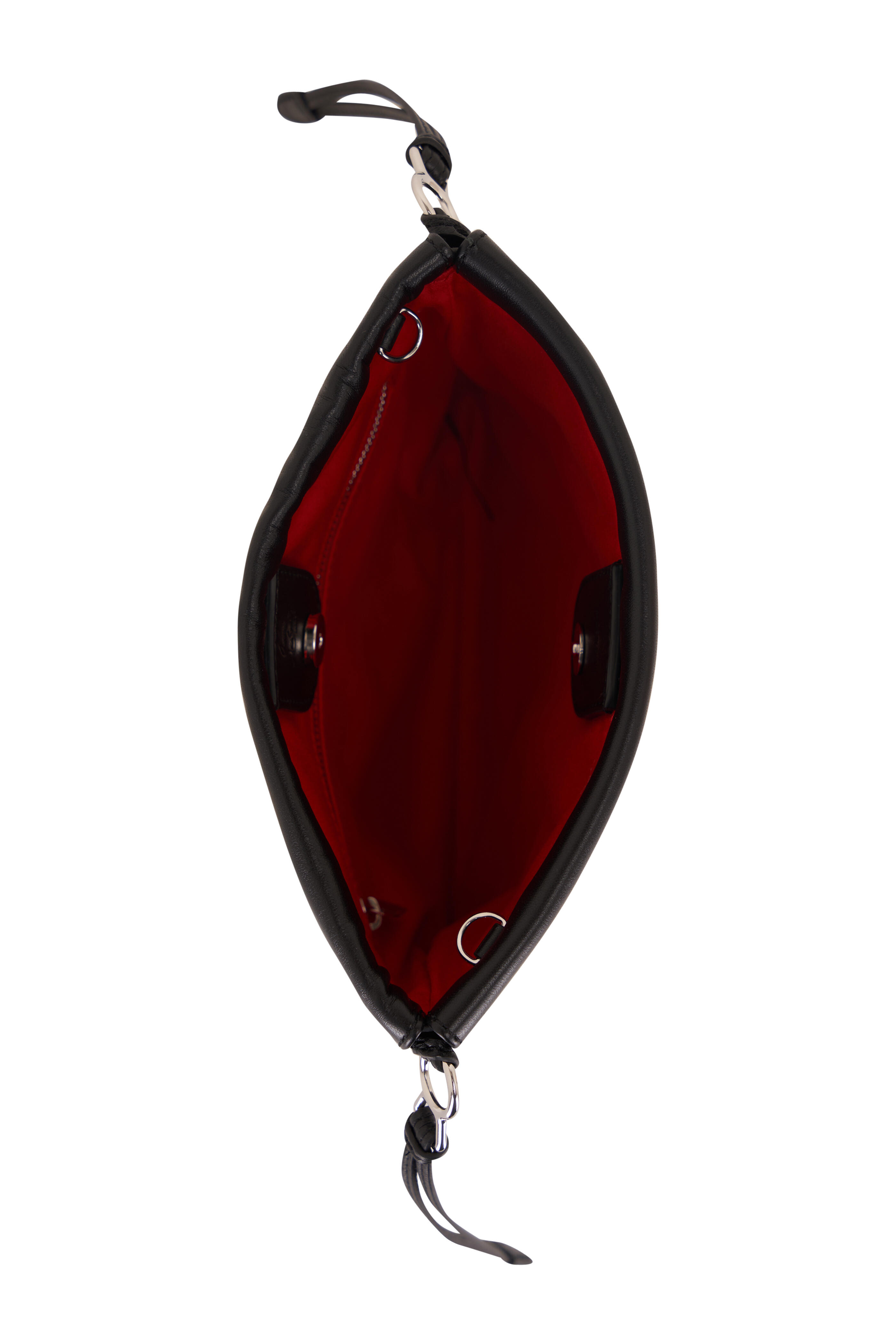 Christian Louboutin - Mouchara Eyelet Black & Silver Mini Crossbody Bag