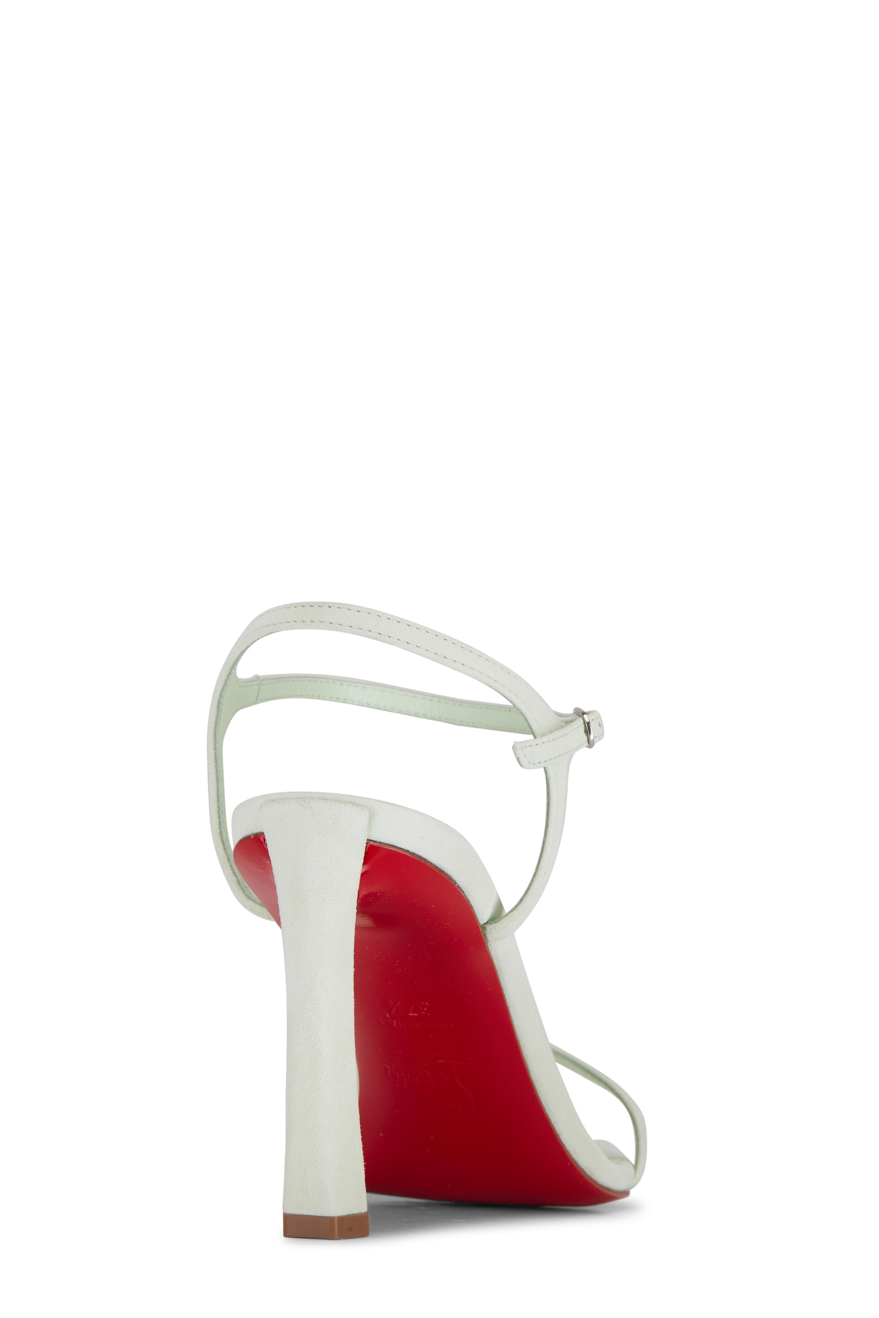 Christian Louboutin - Condora Studio Green Ankle Strap Sandal, 85mm