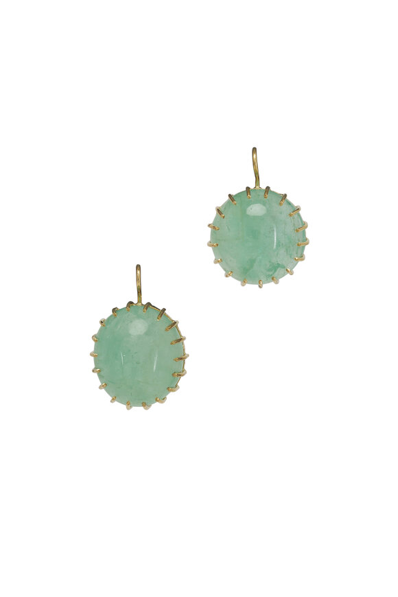 Renee Lewis - Yellow Gold Emerald Earrings