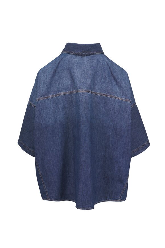 Brunello Cucinelli Lightweight Denim Shirt - view 3