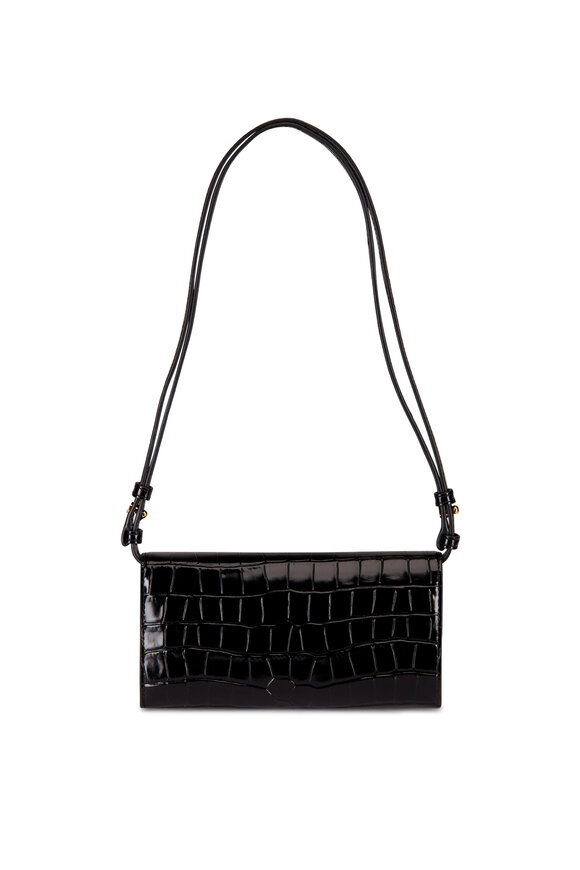 Veronica Beard Black Embossed Crossbody Wallet - view 2