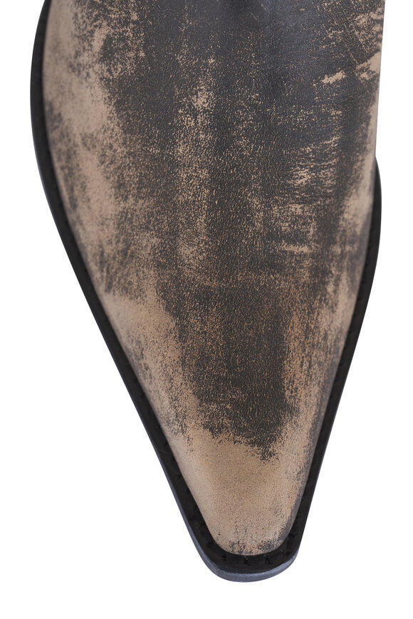 Khaite Clive Vintage Black Leather Boot, 35mm - view 4