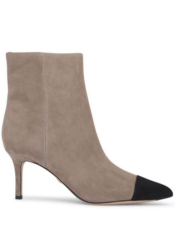 Veronica Beard - Lisa Taupe & Black Suede Boot, 70mm