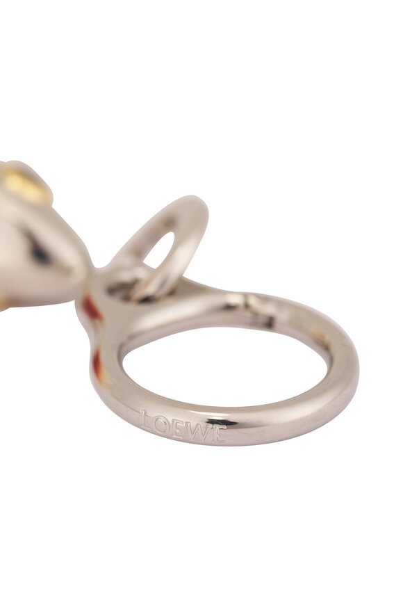 Loewe Silver & Orange Fishing Lure Bag Charm - view 2