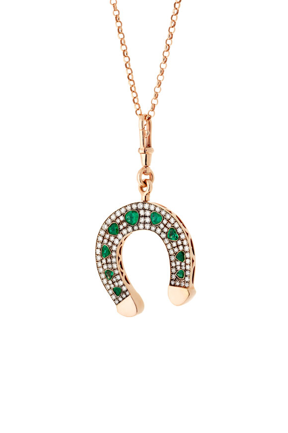 Selim Mouzannar - Fortune Emerald & Diamond Pendant Necklace