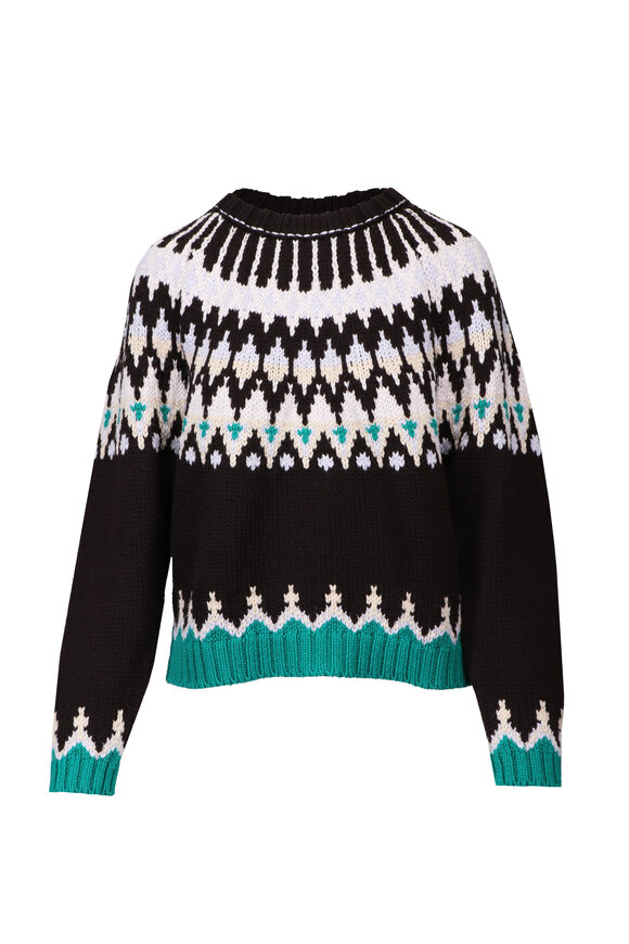 Forte Forte Fair Isle Fondant Cable-Knit Sweater - view 1