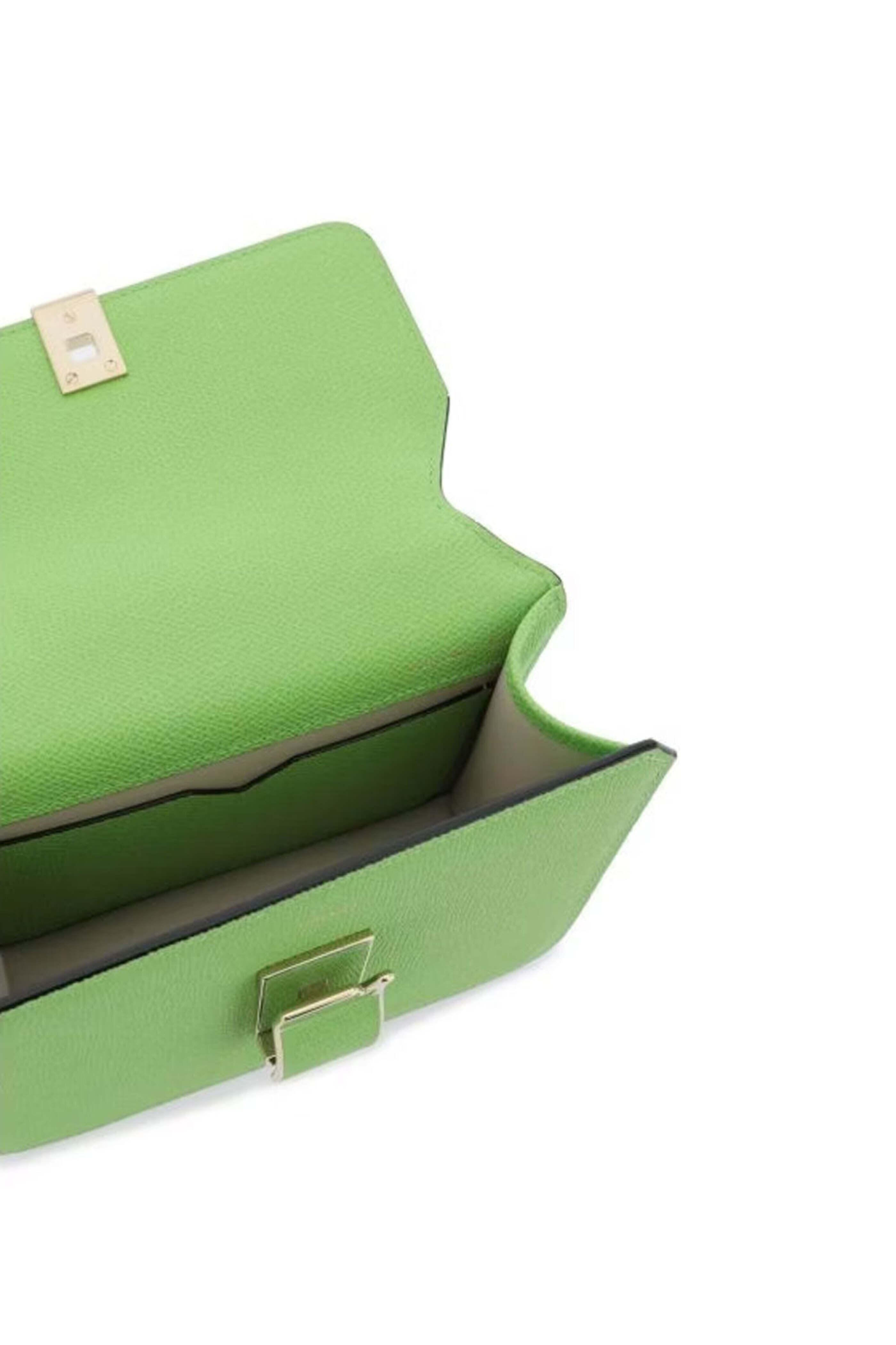 Valextra - Nolo Crossbody Mini Bag in Mela Green