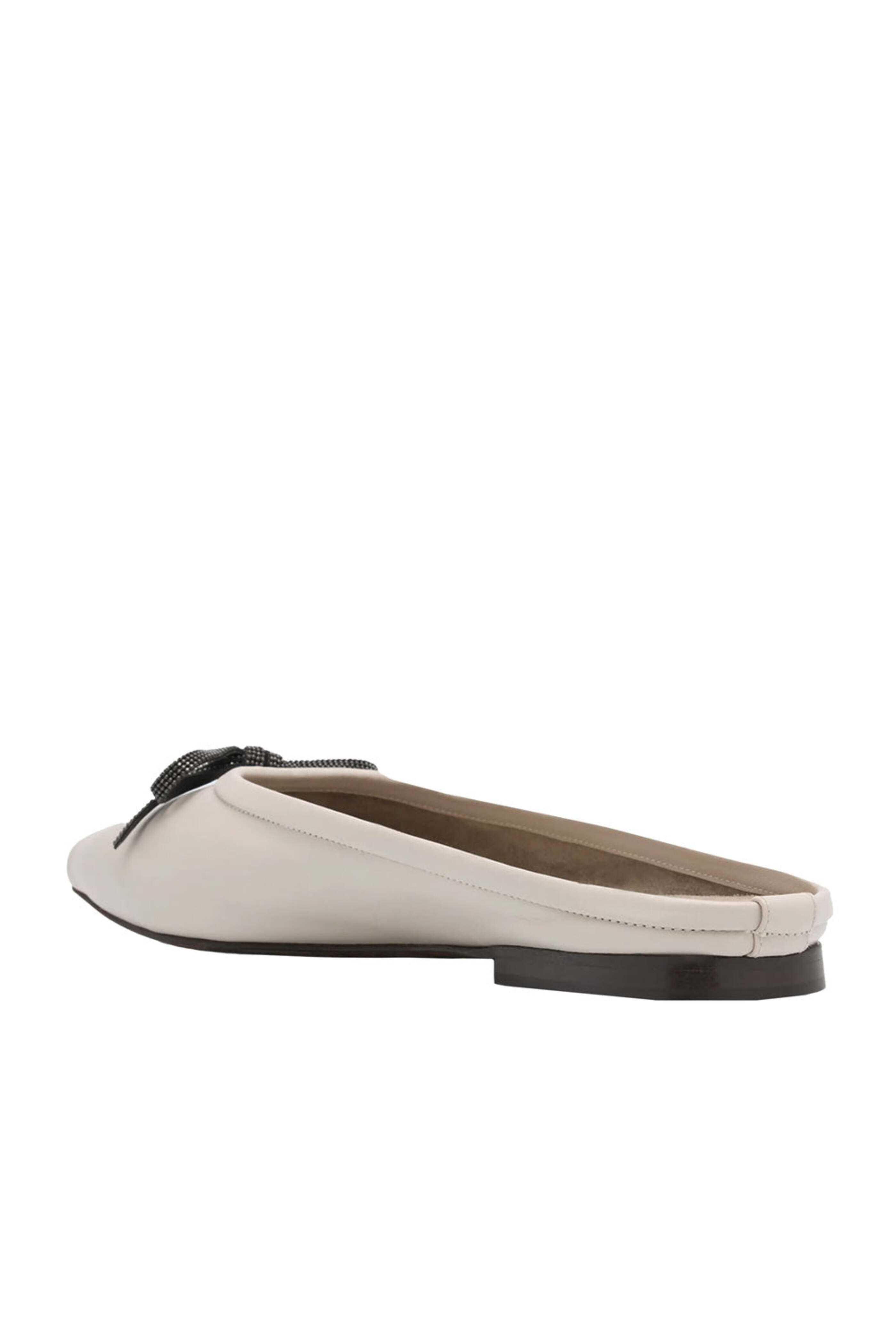 Brunello Cucinelli - Nappa Leather Ballet Flats in White