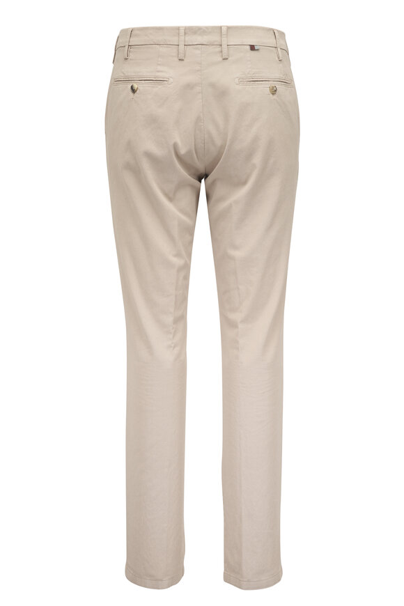 Canali Beige Twill Flat Front Pant - view 6