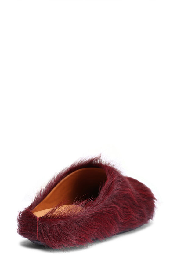 Marni Fussbett Sabot Wildcherry Calf Hair Mule - view 3