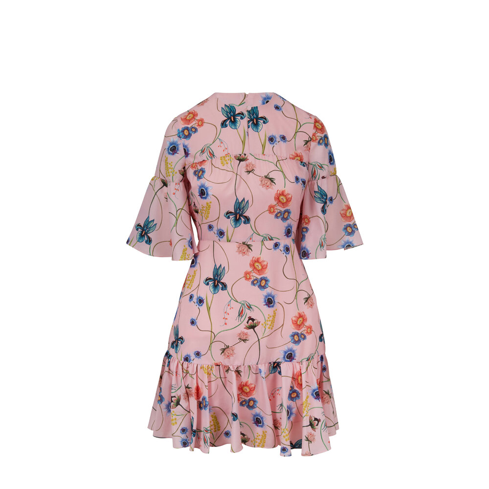 knee length dresses for ladies TALLULAH WHITE PUFF SLEEVE MIDI DRESS main image 0