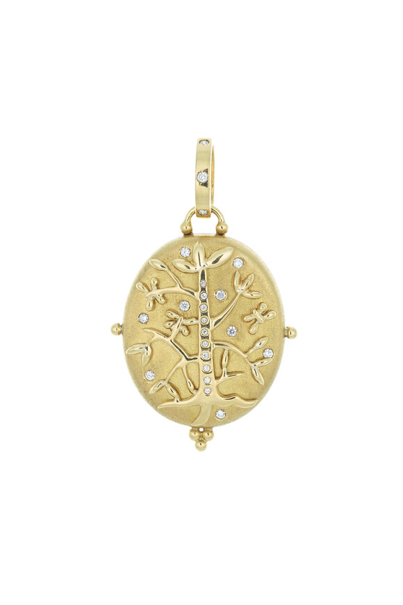 Temple St. Clair 18K Yellow Gold Tree Of Life Locket  - view 1