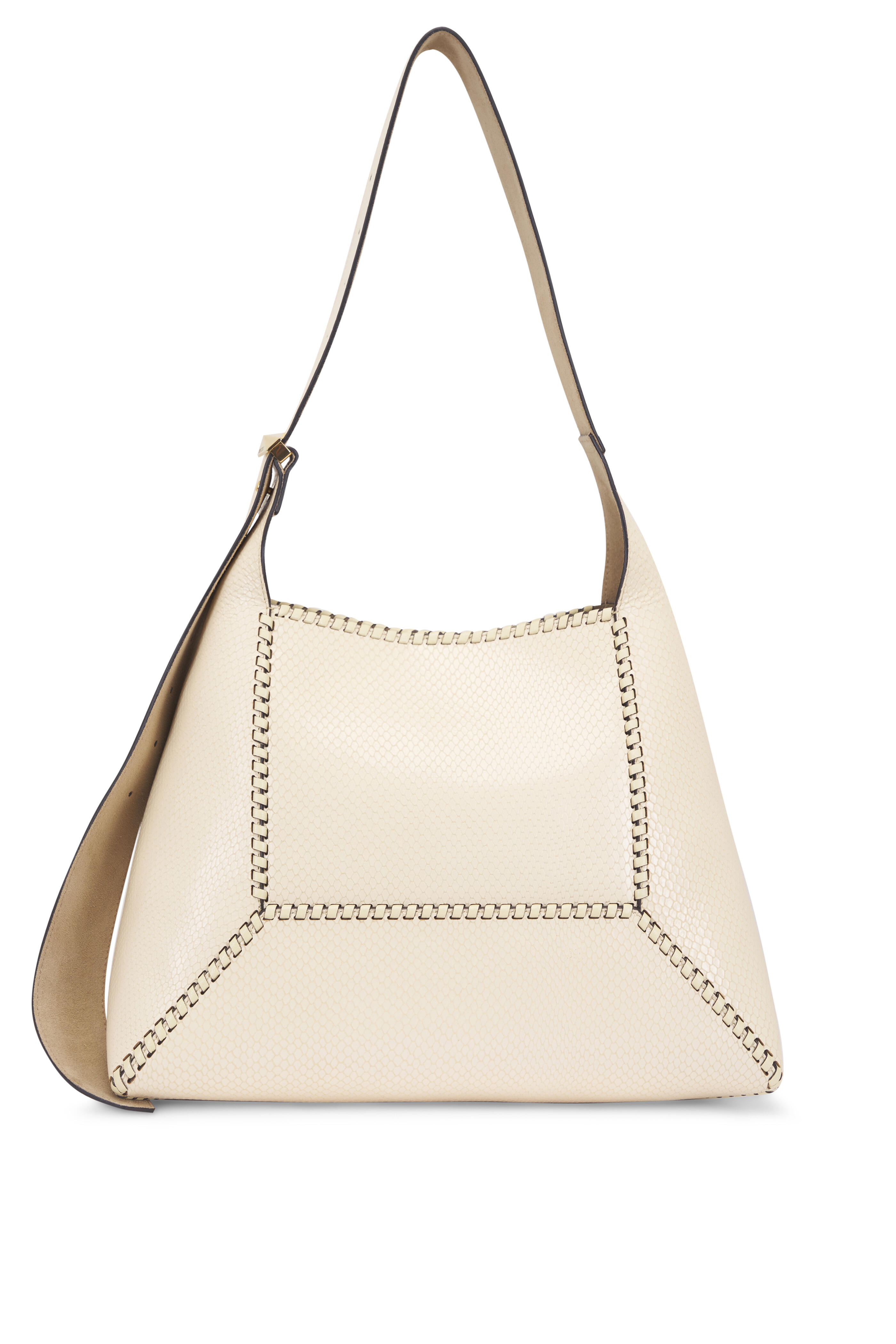 華やぎ【JIMMY CHOO】ダイヤモンド ホーボー ミディアム バッグ ブラックレザーを使用したジミー チュウのショルダーバッグ