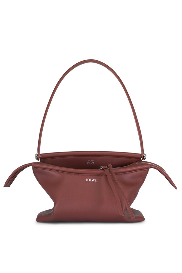 Loewe Small Whisker Brown Leather Shoulder Bag - view 1
