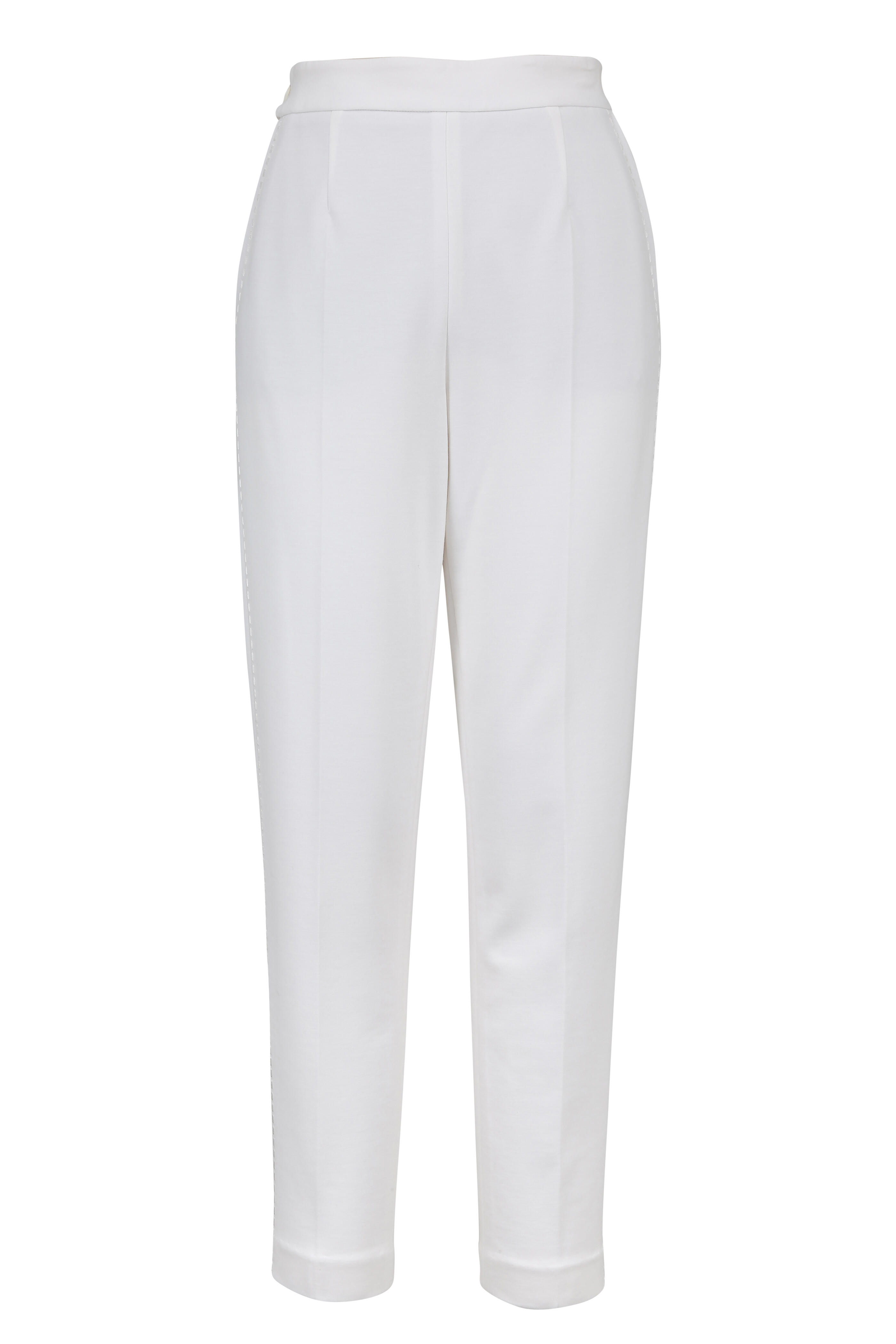 Escada - Tsisa Off-White Side Zip Pant