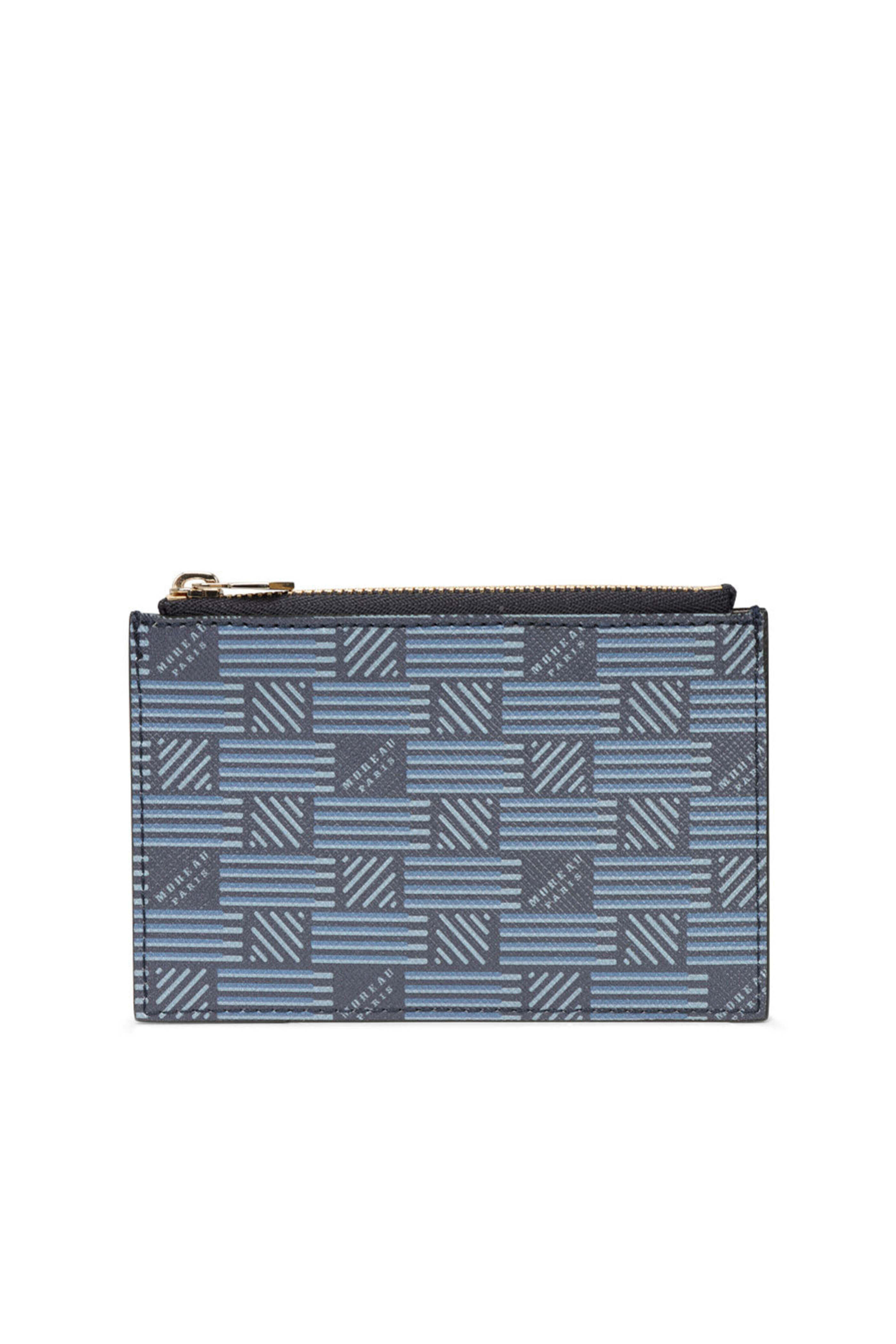 Moreau Paris - Zip Card Holder in Navy | Mitchell Stores