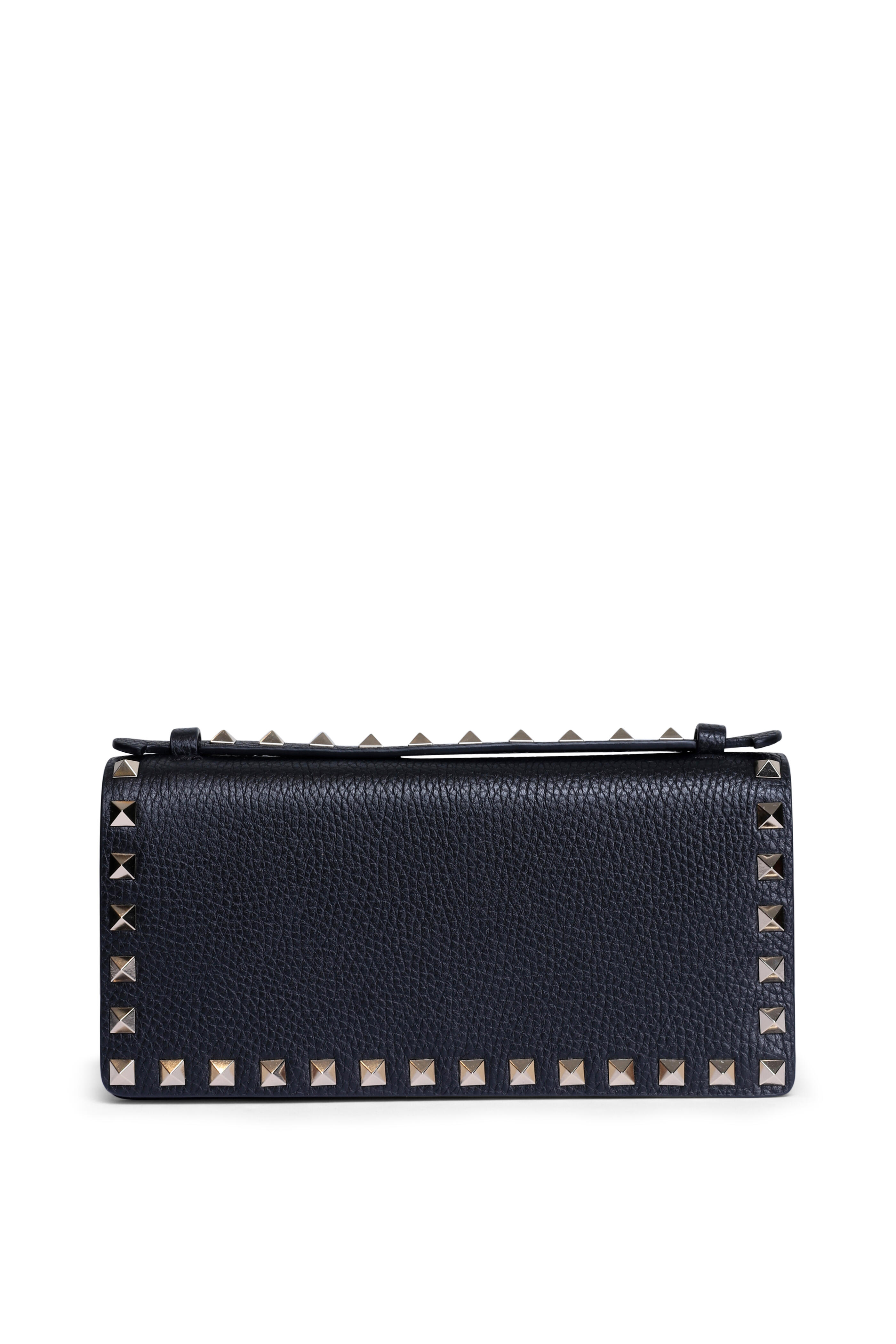 Valentino Garavani - Rockstud Wallet on Chain Crossbody in Black