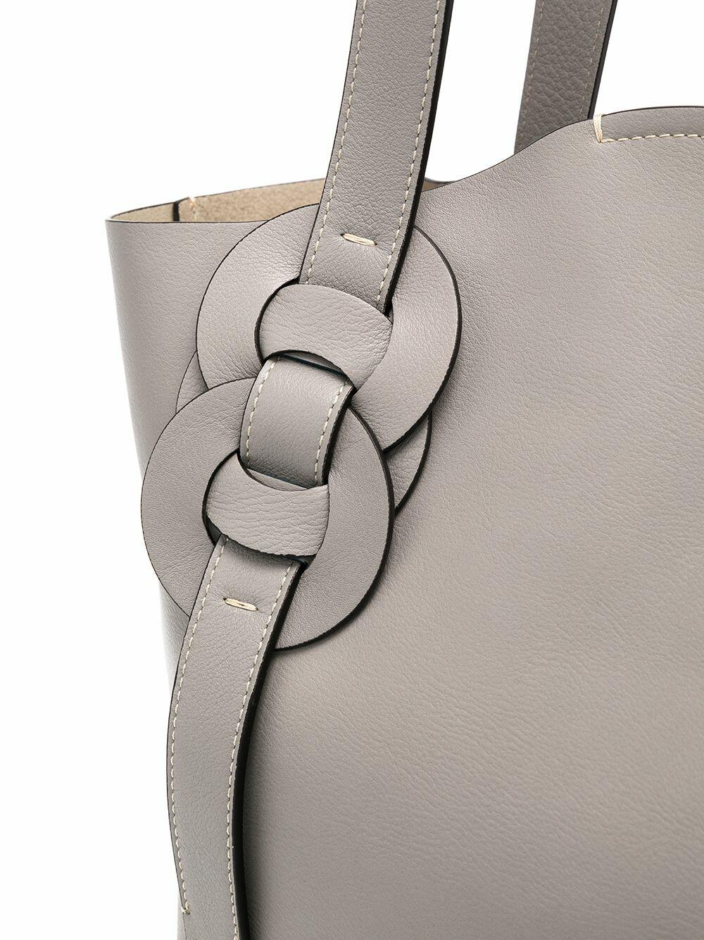 Chloé - Darryl Stormy Gray Leather Small Tote