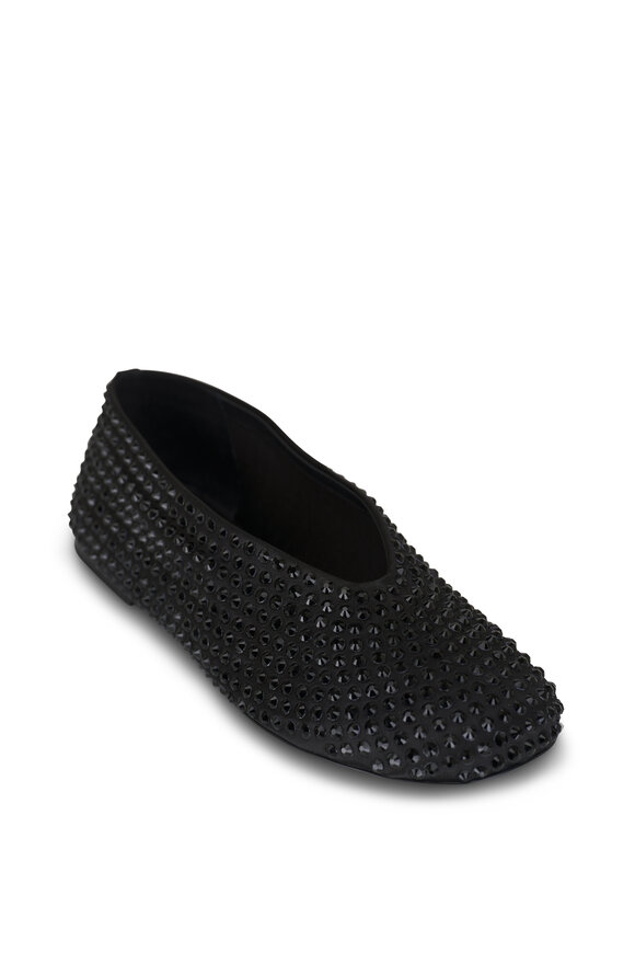 Khaite - Marcy Crystalized Black Flat 