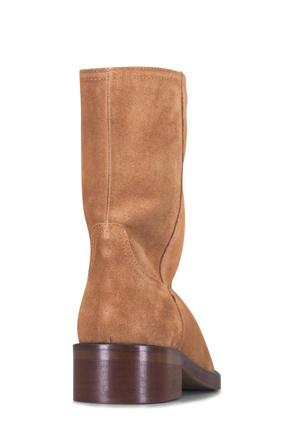 Aquatalia Georgetta Caramel Suede Ankle Boot - view 4