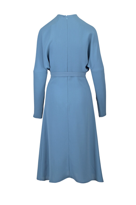 Edeline Lee Elsa Georgette Cornflower Midi Dress - view 2