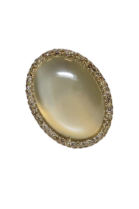 Paolo Costagli - Yellow Gold Moonstone Diamond Ring