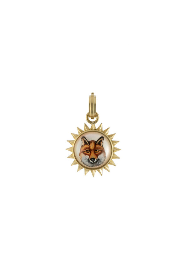 Sylva & Cie Spikey Fox Pendant - view 1