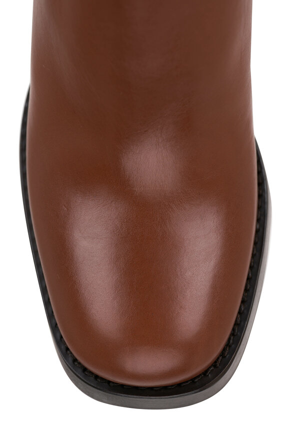 Prada - Leather Heeled Chelsea Boot, 90mm