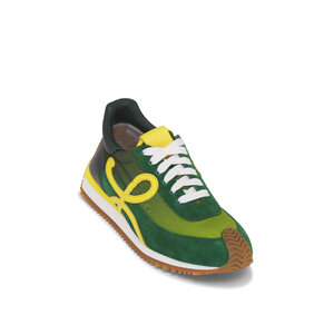 ◆LOEWE 最新作◆Flow Runner モノグラム スニーカー/Blue◆ Flow Runner in nylon and suede Blue - LOEWE