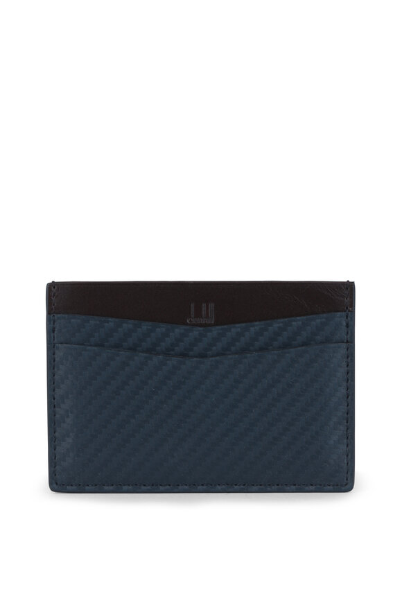 Dunhill - Navy Blue Leather Card Case