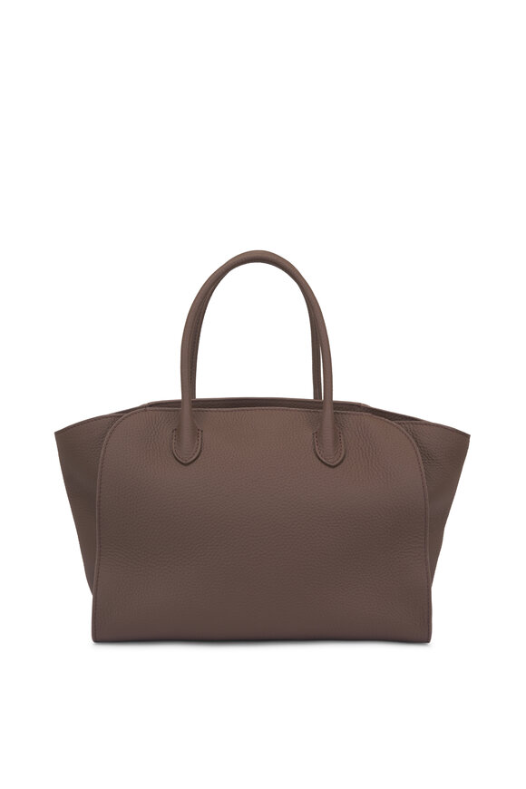 【THE ROW】Flat Micro Circle suede tote the row suede Micro Flat Circle Bag Tote Bags
