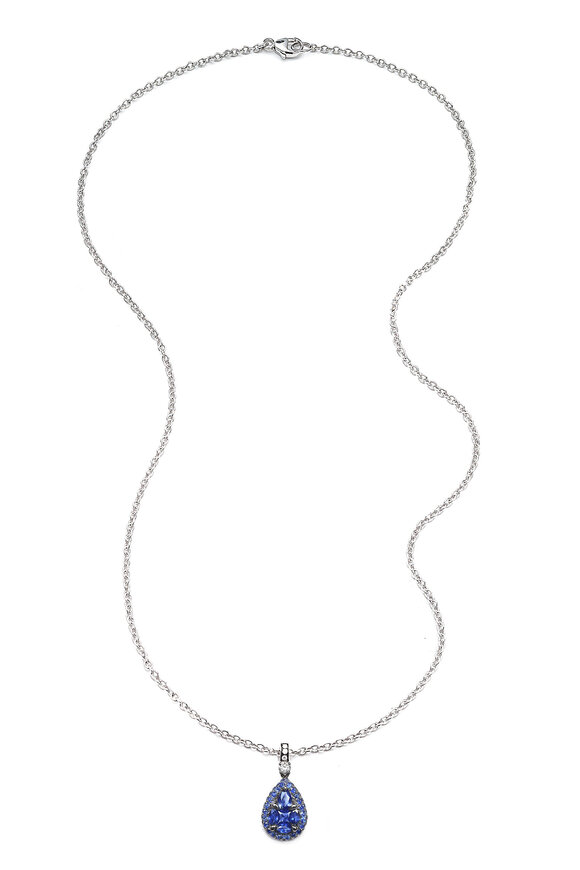 Nam Cho Invisible Pear Pendant Necklace