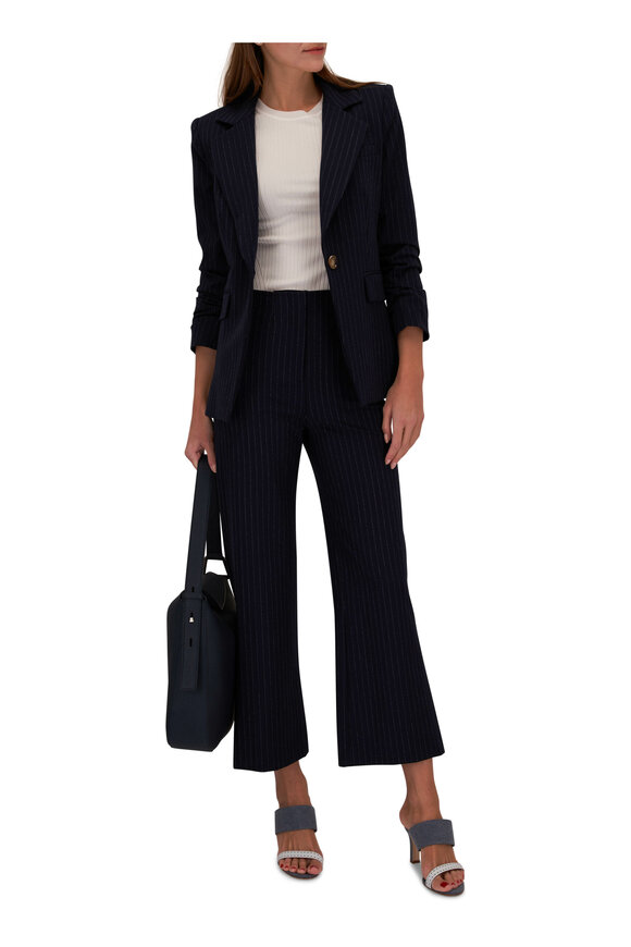 Veronica Beard - Dova Navy Pinstripe Pant 