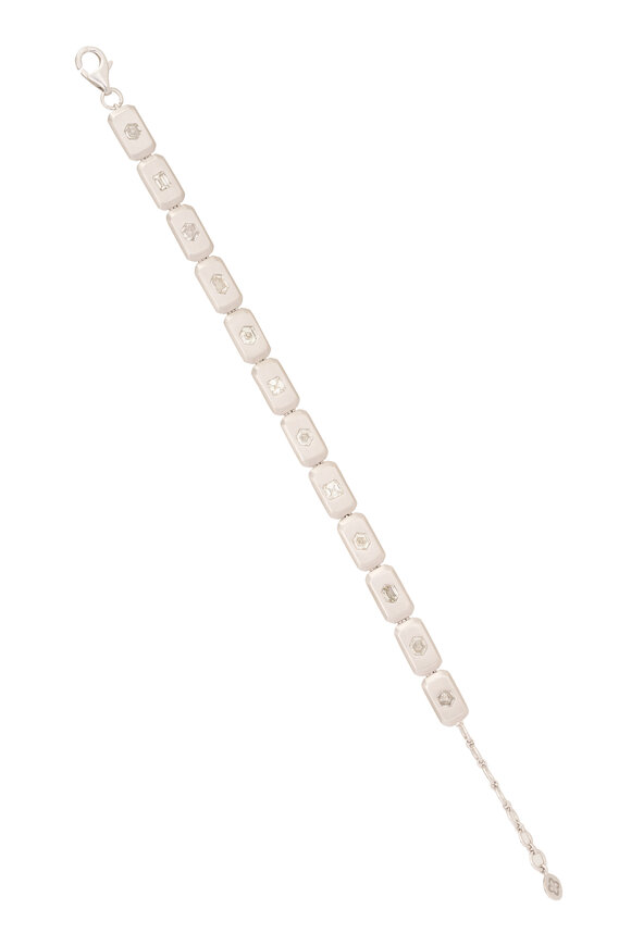 Sutra 18k White Gold Diamond Bracelet - view 1