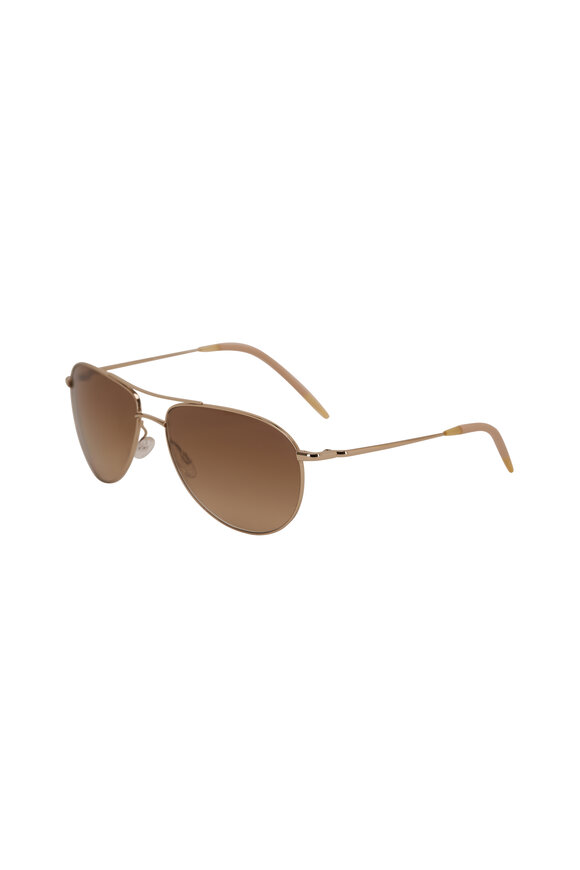 Oliver Peoples - Benedict 59 G-Chrome Amber Sunglasses