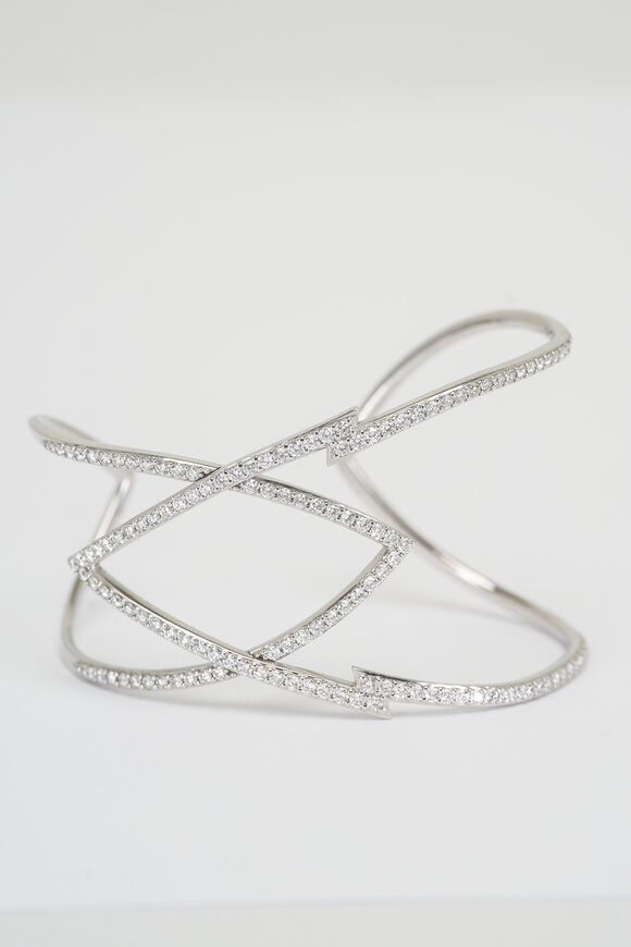 Stephen Webster White Gold Pavè Diamond Lady Stardust Cuff