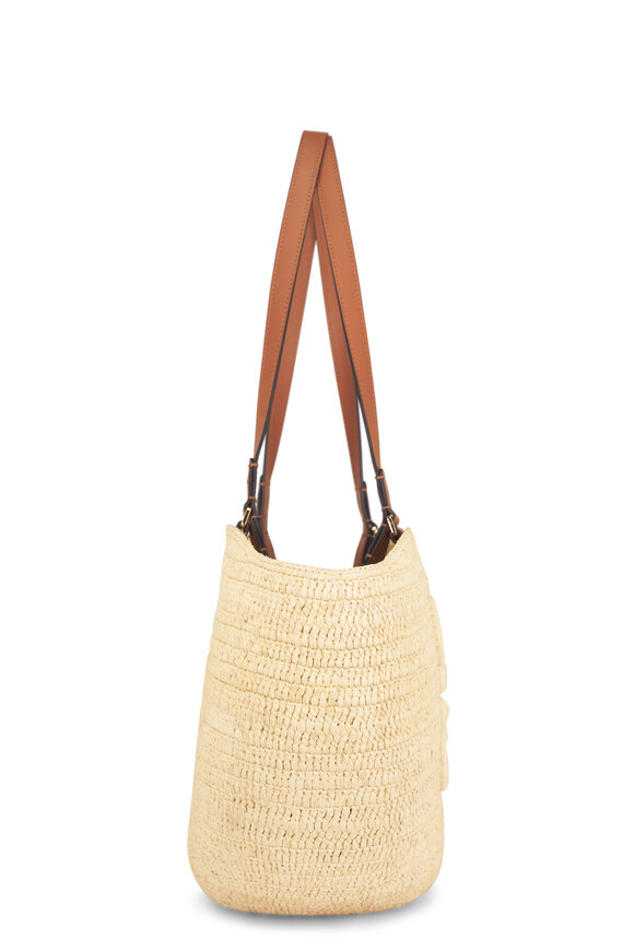 Loewe Medium Eclipse Natural Raffia Basket Bag - view 4