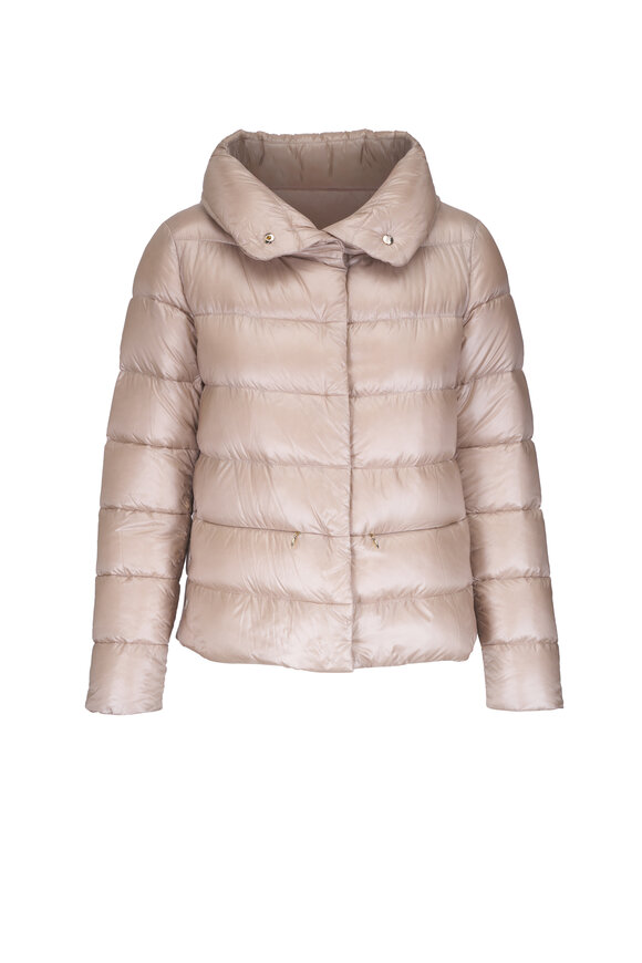 Herno - Beige Nylon Ultralight Side Snap Down Jacket