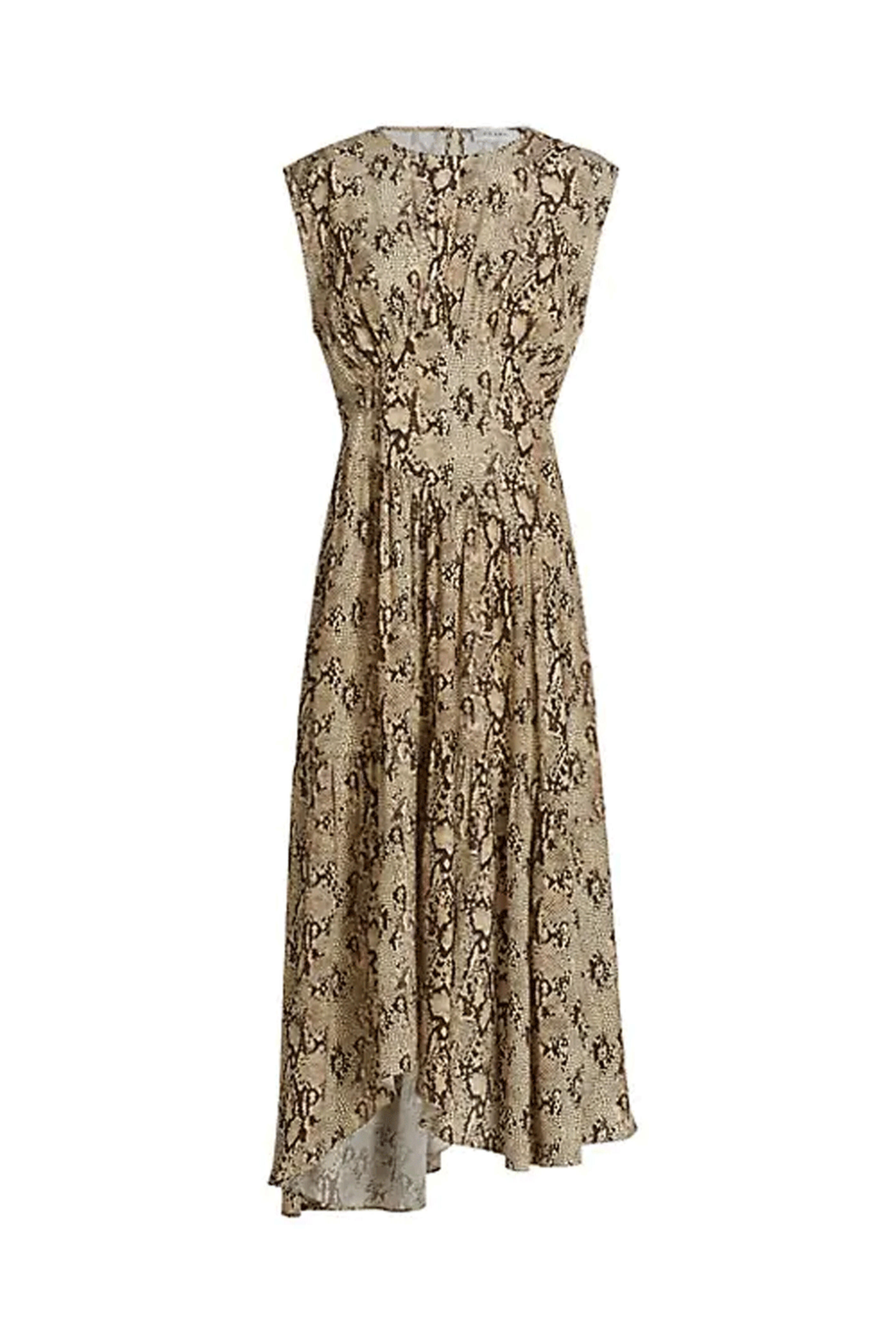 knee length dresses for ladies Frame Women's Ruched Sleeveless Midi Dress main image 0