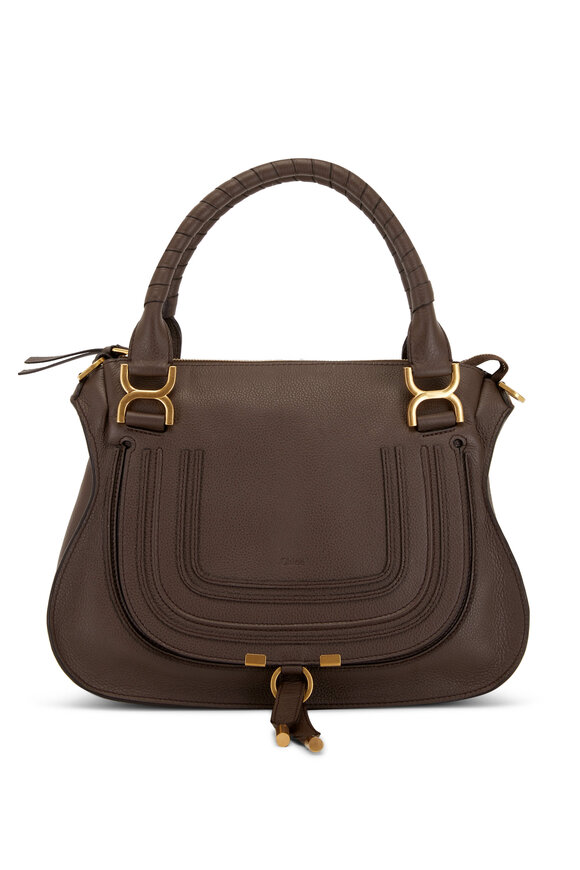 Chloé - Marcie Brown Leather Double Carry Bag