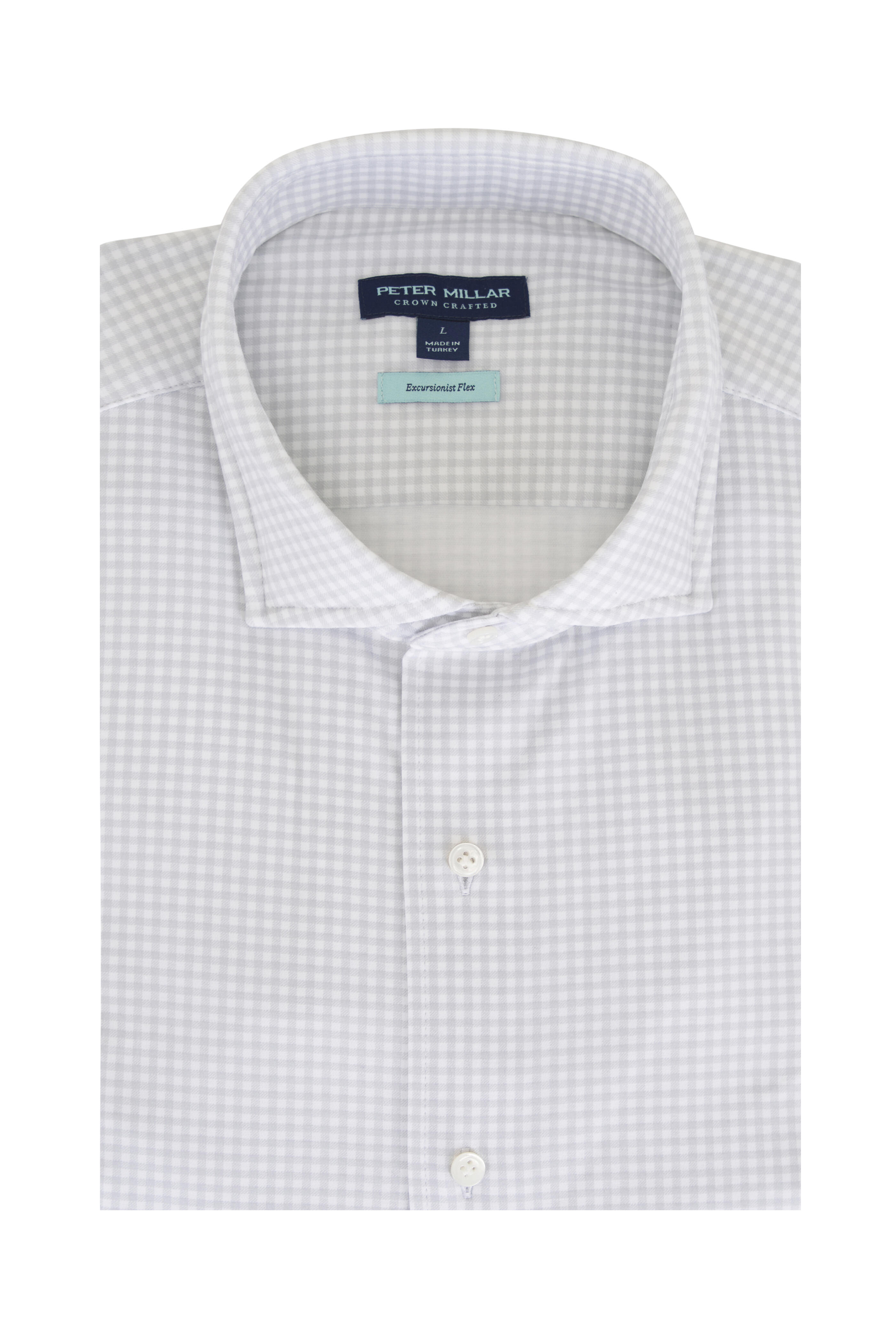 Peter Millar - Excursionist Flex British Gray Check Sport Shirt